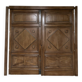 Enorme paire de portes de château