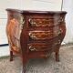 Commode style Louis XV marqueterie sauteuse
