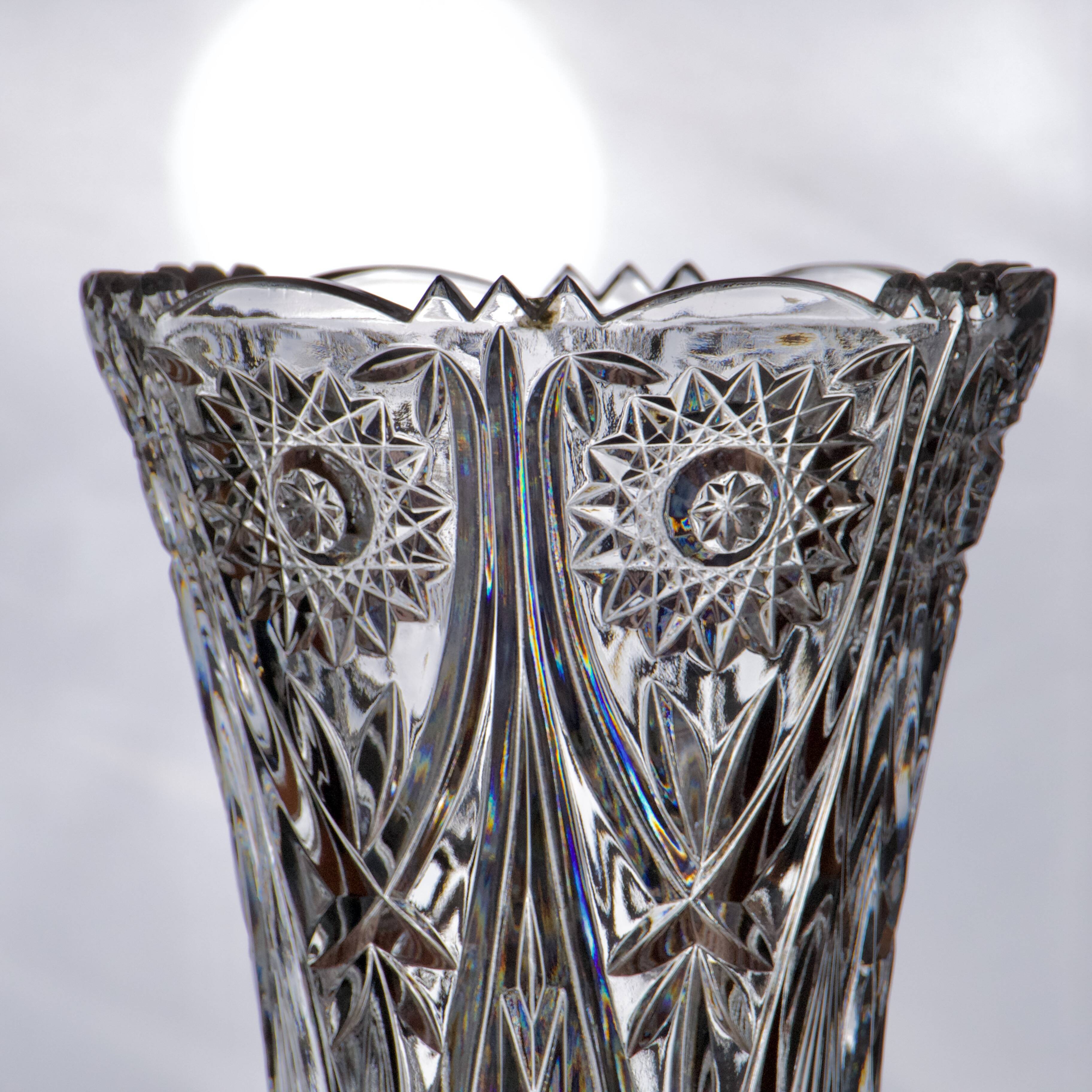 Large Nachtmann Florenz crystal vase