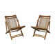 Pair of child sunbeds