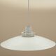 Lyfa pendant lamp from the 1970s, white metal shade, Denmark