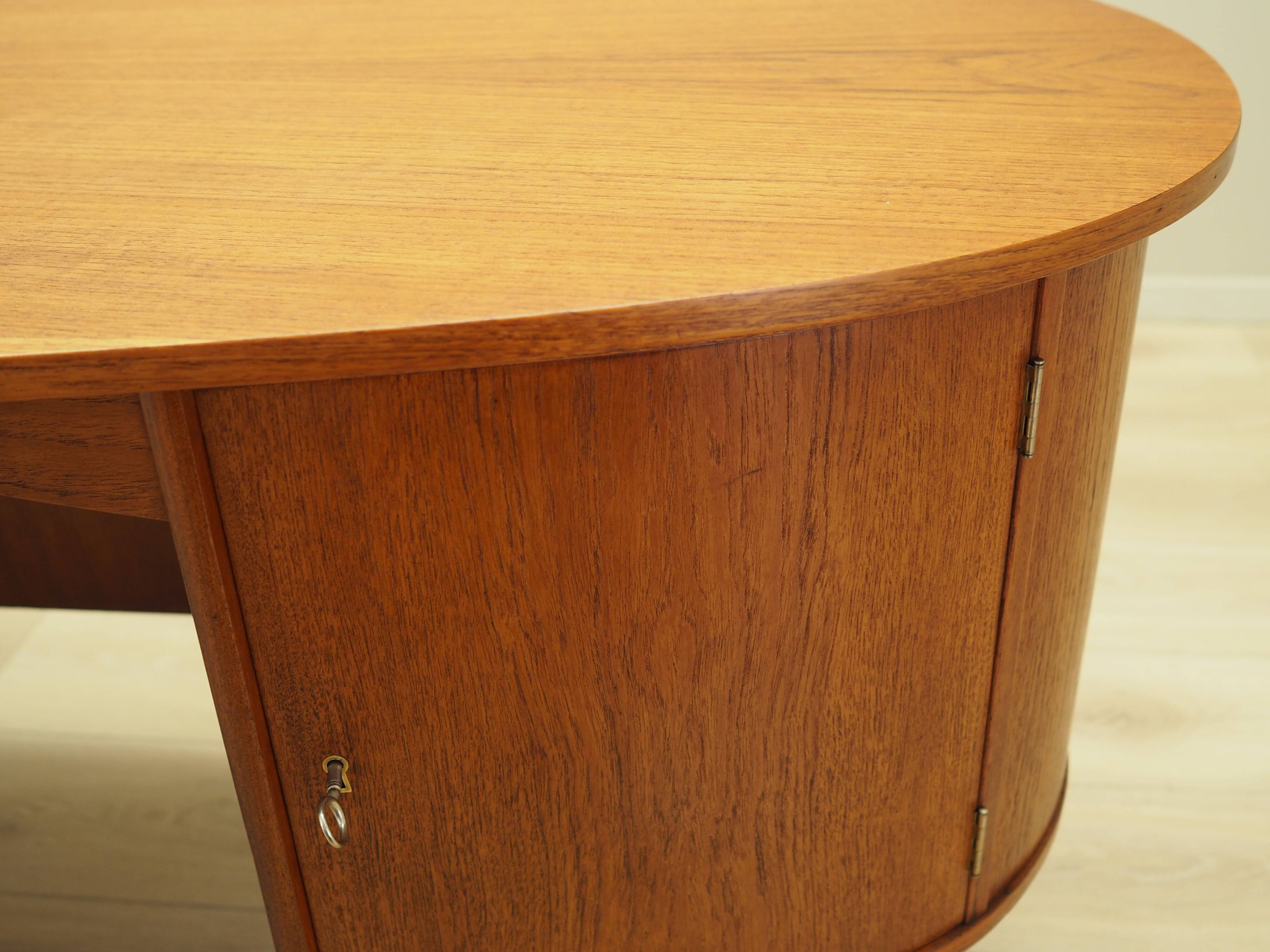 Teak desk, Danish design, 1970s, designer: H.P. Hansen, manufacturer: Rande