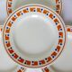 4 flat plates in iron earth from Les Salins model Lucette