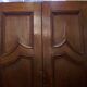 Pair of antique solid walnut doors from the 18th century.