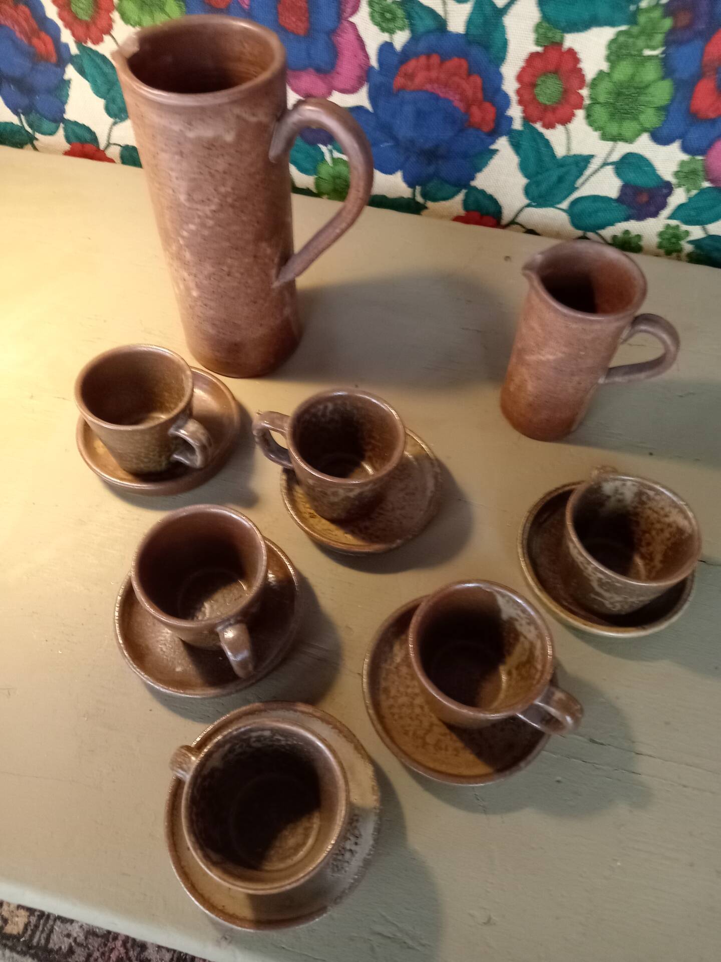 Coffee service in Vallauris stoneware