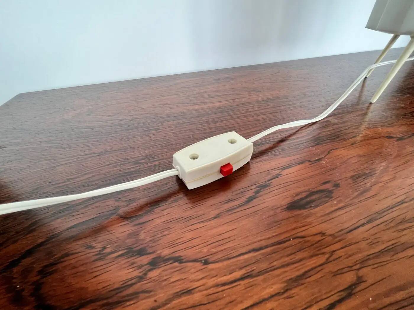 Midcentury plastic Space Age table lamp rocket, 1970s