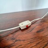 Midcentury plastic Space Age table lamp rocket, 1970s