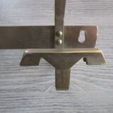 Porte-manteau art deco en métal chromé