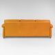 Vintage Coronado Brown Leather Large Sofa by Tobia Scarpa for C&B Italia