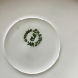 White porcelain plates Limoges Chauvigny