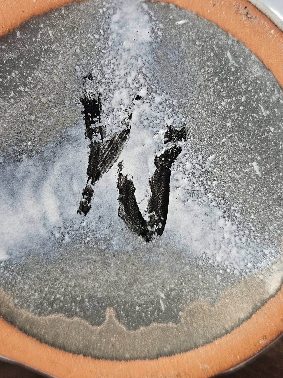 White glazed terracotta vase by Marei Keramik