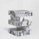 Calacatta side table "S Y N C", limited edition