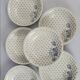 6 Sarreguemines earthenware plates