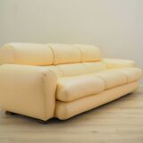 Leather sofa, Italian design, 1960s, production: Italy
