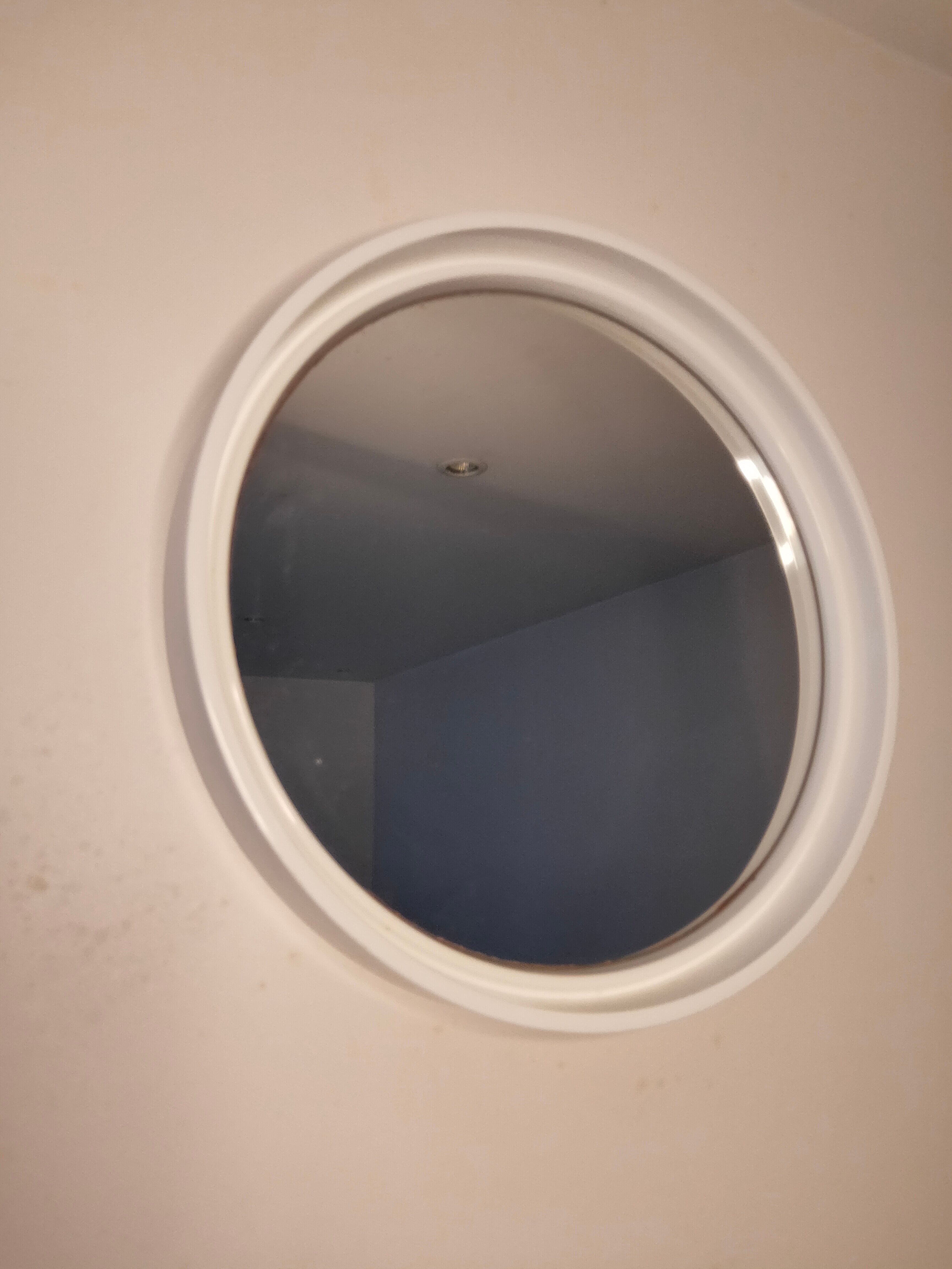 Round plastic mirror Gilac prisunic