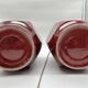 Paire de lampes rouge sang de boeuf de style asiatique