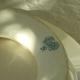 Gien compotier in earthenware iron earth