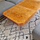 Table basse en loupe d'orme, 1970