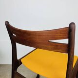 Pair of Danish Scandinavian chairs in rosewood, 1960s.