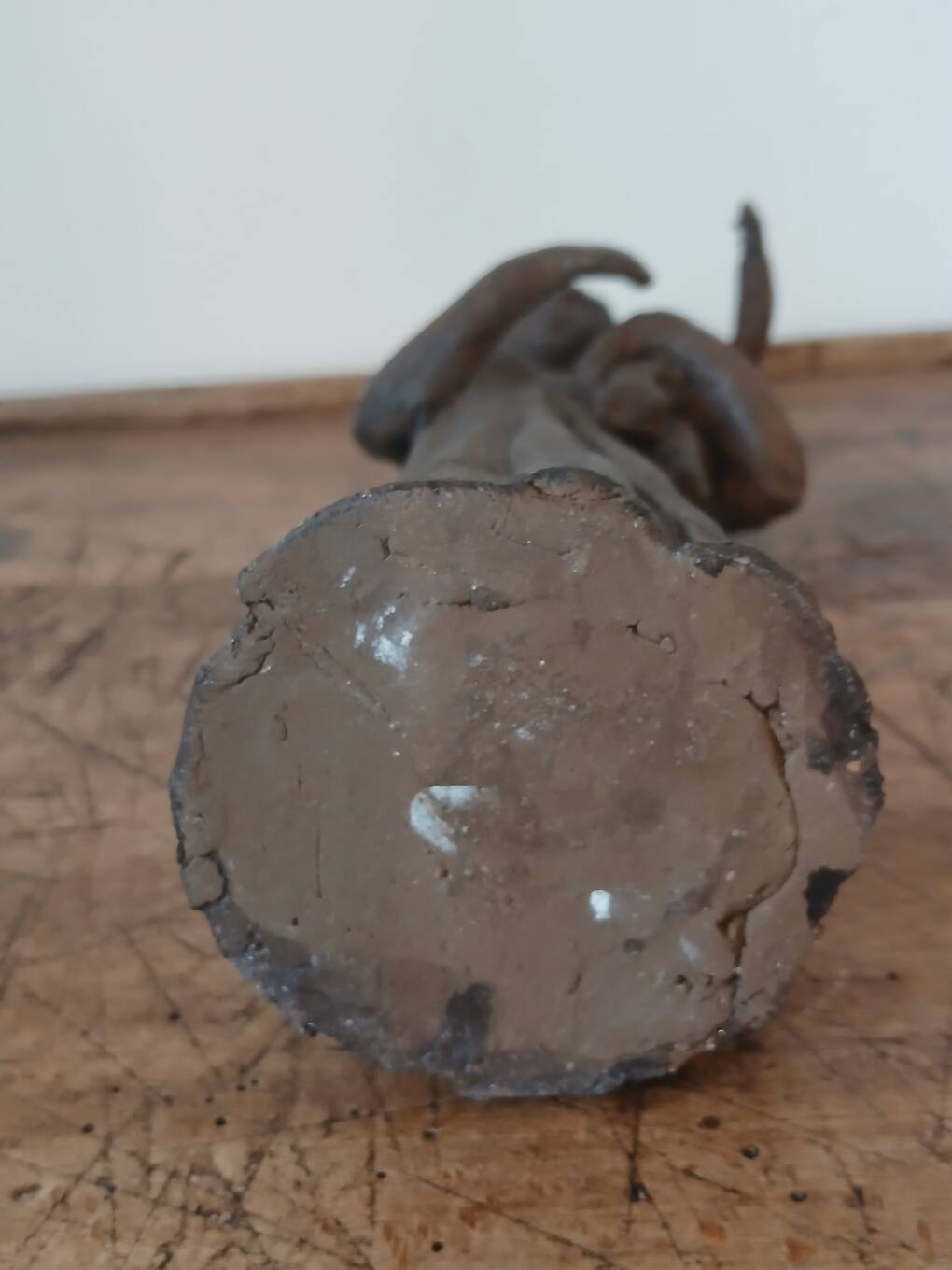 Sculpture representing a woman holding a child - original terracotta