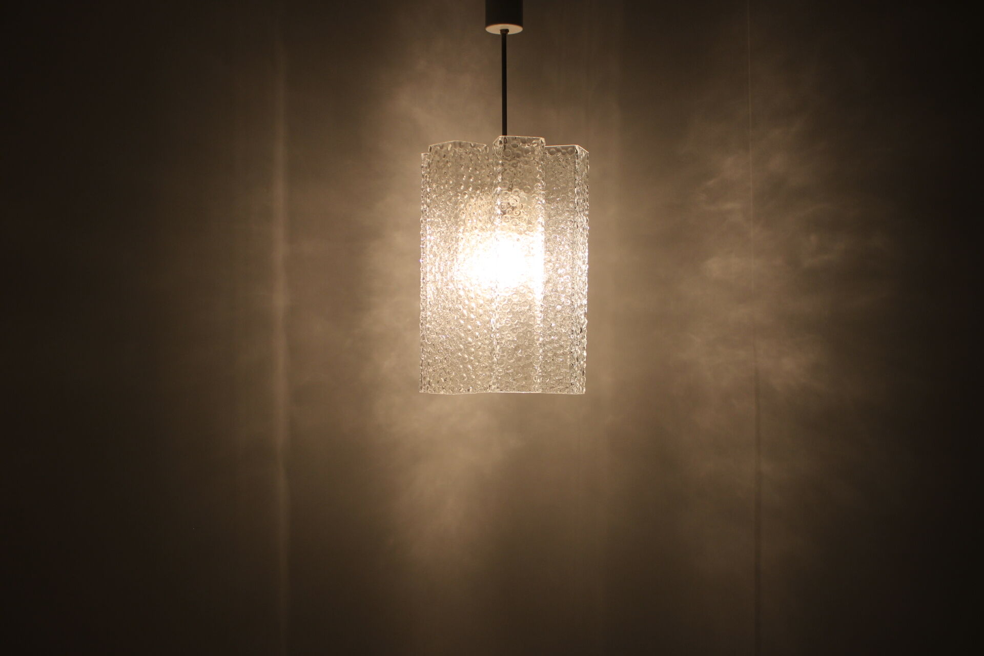 Glass chandelier by Kamenicky Senov, 1970's