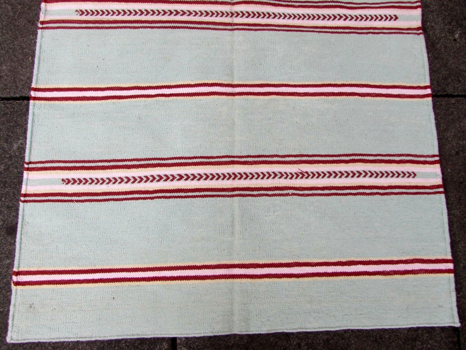 Dhurri Indian carpet handmade 95x145cm 1970