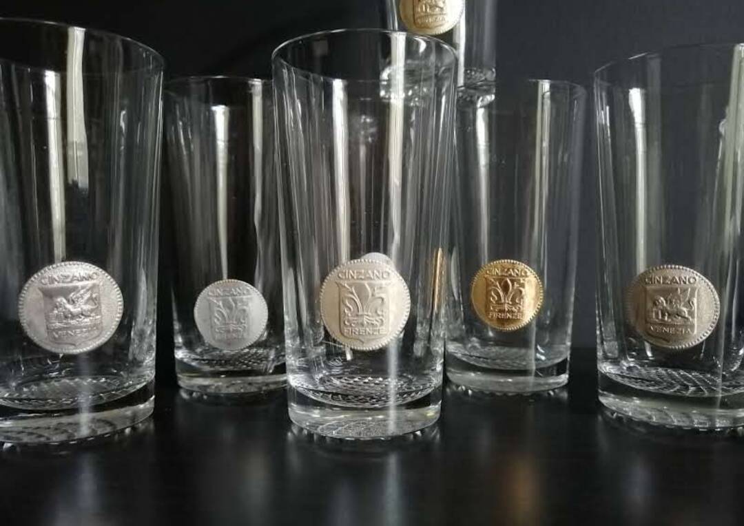 Lot de verres vintage italiens
