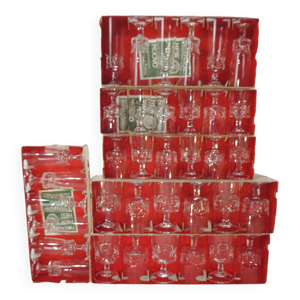 lot verres cristal d'arques