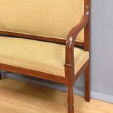 Mahogany landing sofa, Restoration period – Part 1, 19th century