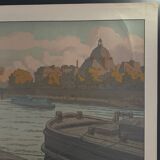 Lithograph by Henri Rivière Parisian Landscapes - The Institute and the City