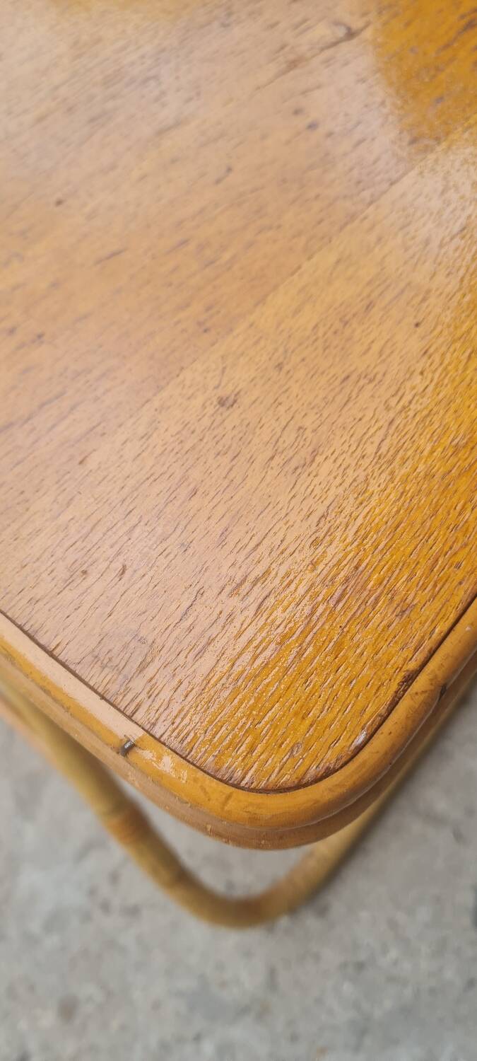Rattan bedside table 1960