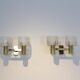 Sophisticated pair of brass wall lamps 1970s