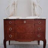 Louis XV Louis XVI rosewood commode, 19th century.