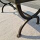 Low tables with marble tops in Neoclassical style.