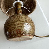 Lamp in stoneware and jute