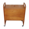 Furniture bar / vintage Scandinavian teak cart, 1960s