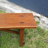 Rustic wooden bench 70's