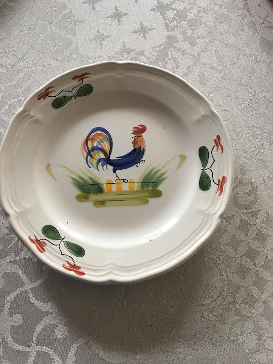 Assiette de decoration manufacture francaise