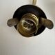 Antique small brass and opaline wall light vintage