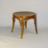 Low bistro stool, 1920 Art Nouveau