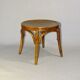 Low bistro stool, 1920 Art Nouveau