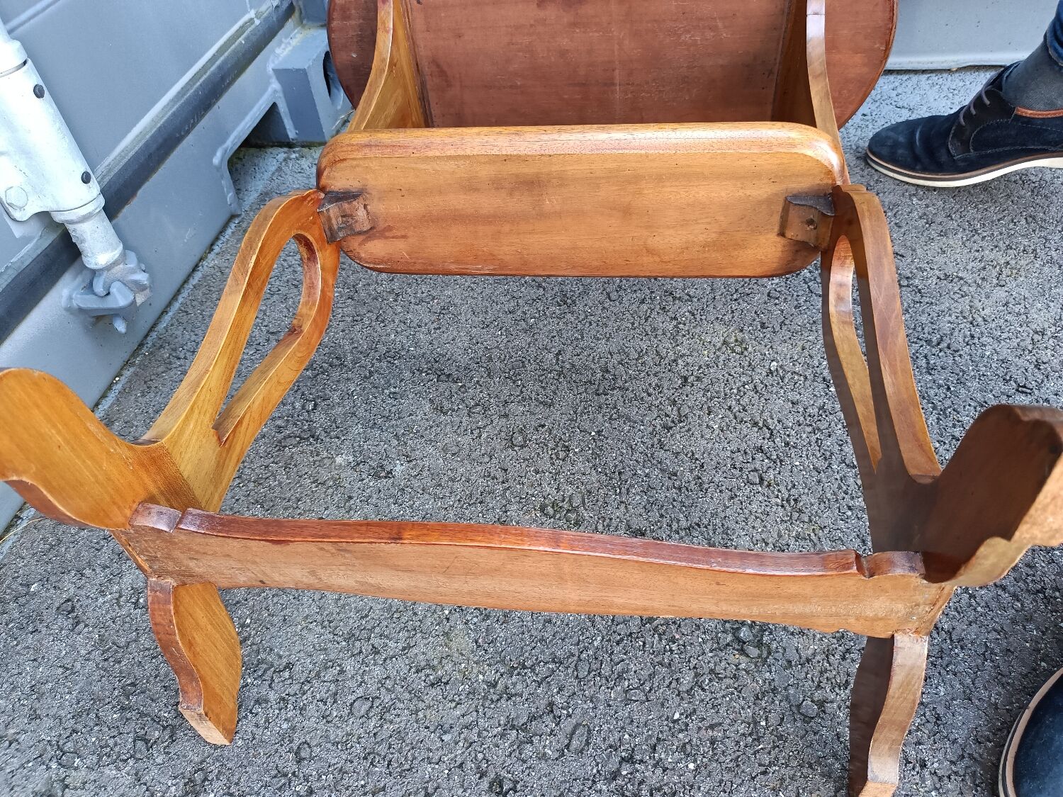 Pair of bedside tables in antique marquetry Louis XVl