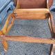 Pair of bedside tables in antique marquetry Louis XVl