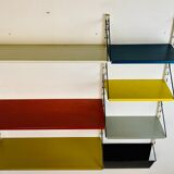 Shelf system, wall, metal, Pilastro edition.