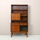 Scandinavian bookcase with bar compartment