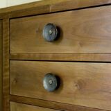 1930s walnut credenza in art deco style