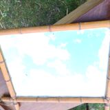 Ancient bamboo mirror 52x63cm