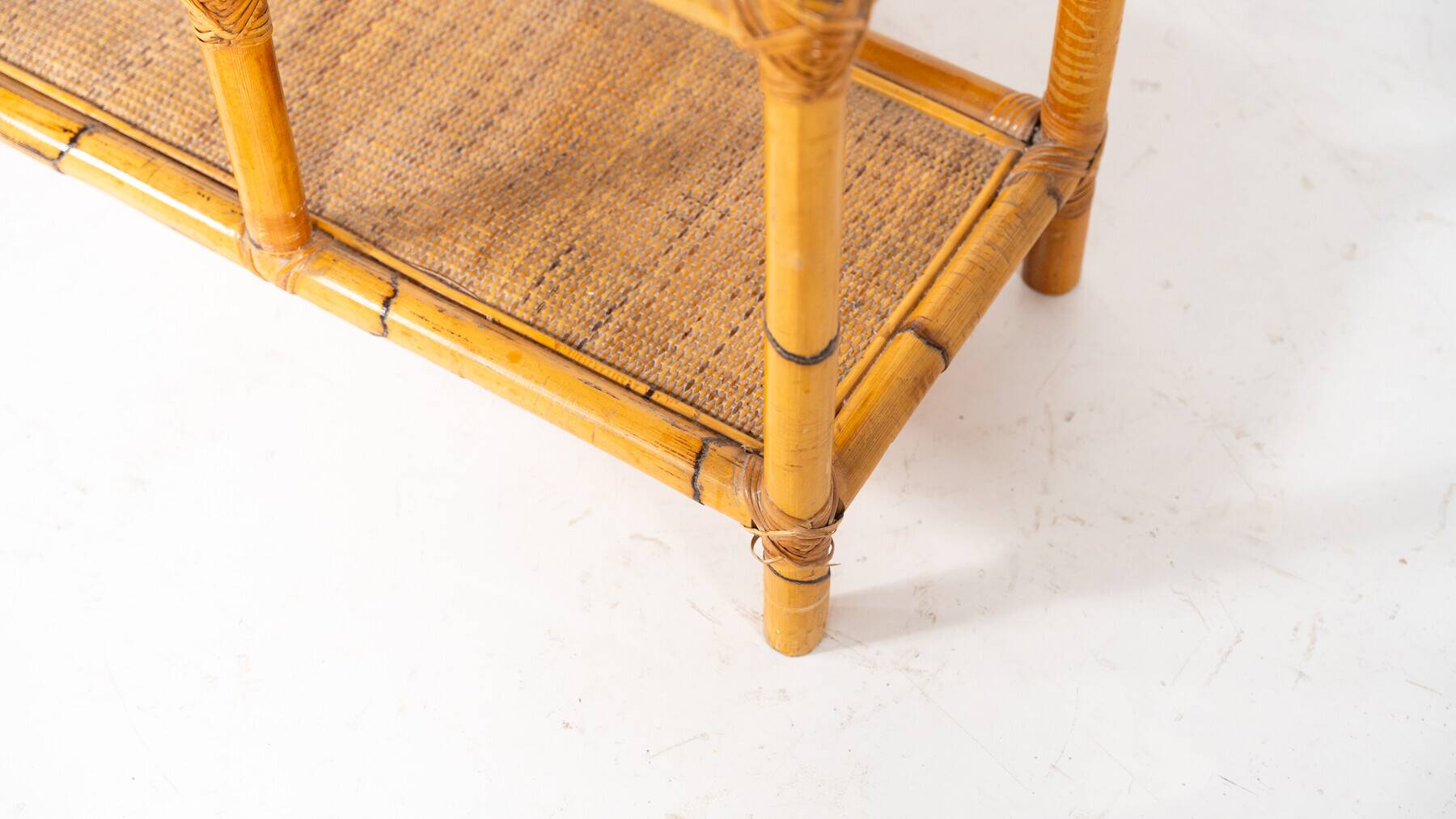 Mid-Century Modern Bamboo Shelve, Italy, 1970s