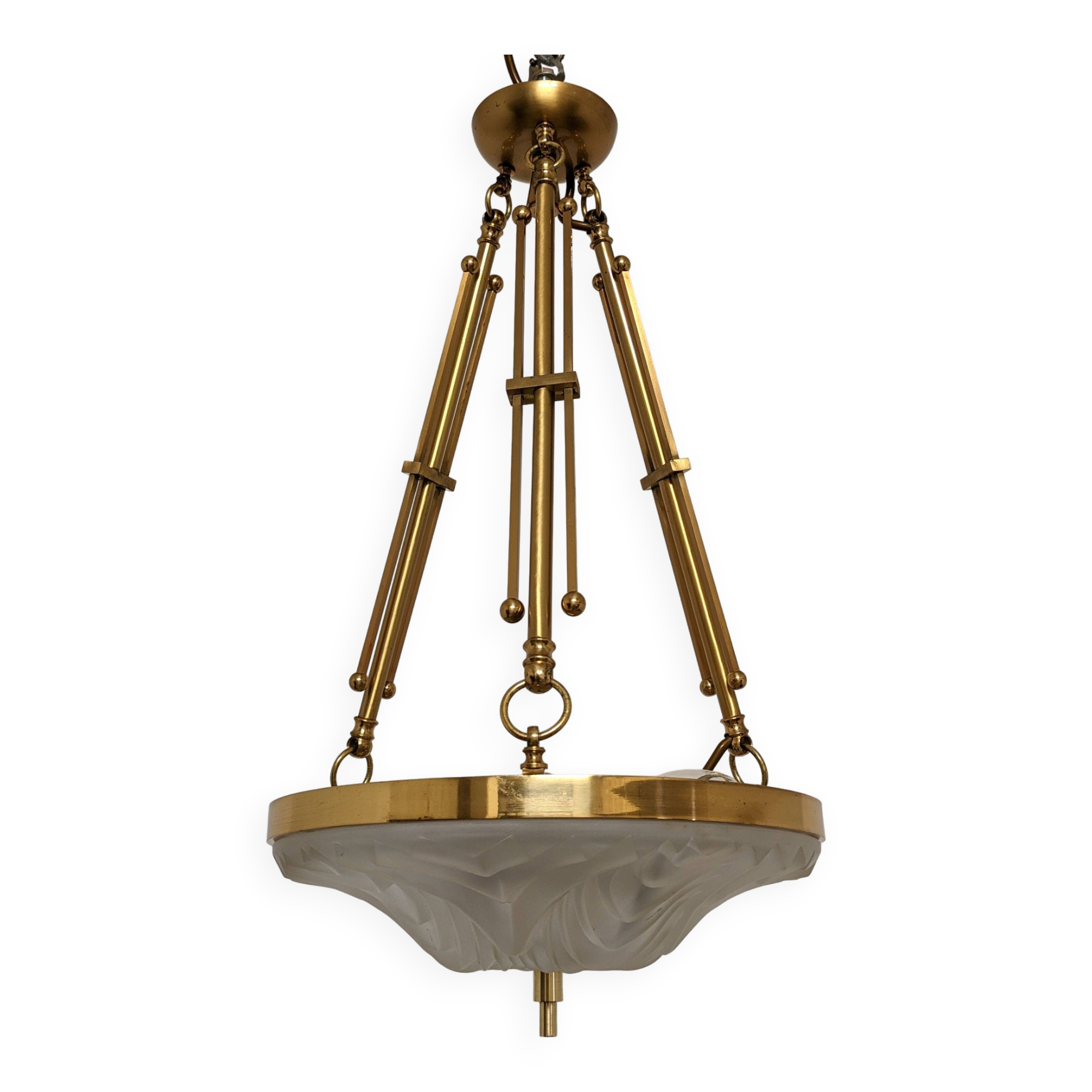 Art Deco style basin chandelier circa 1950