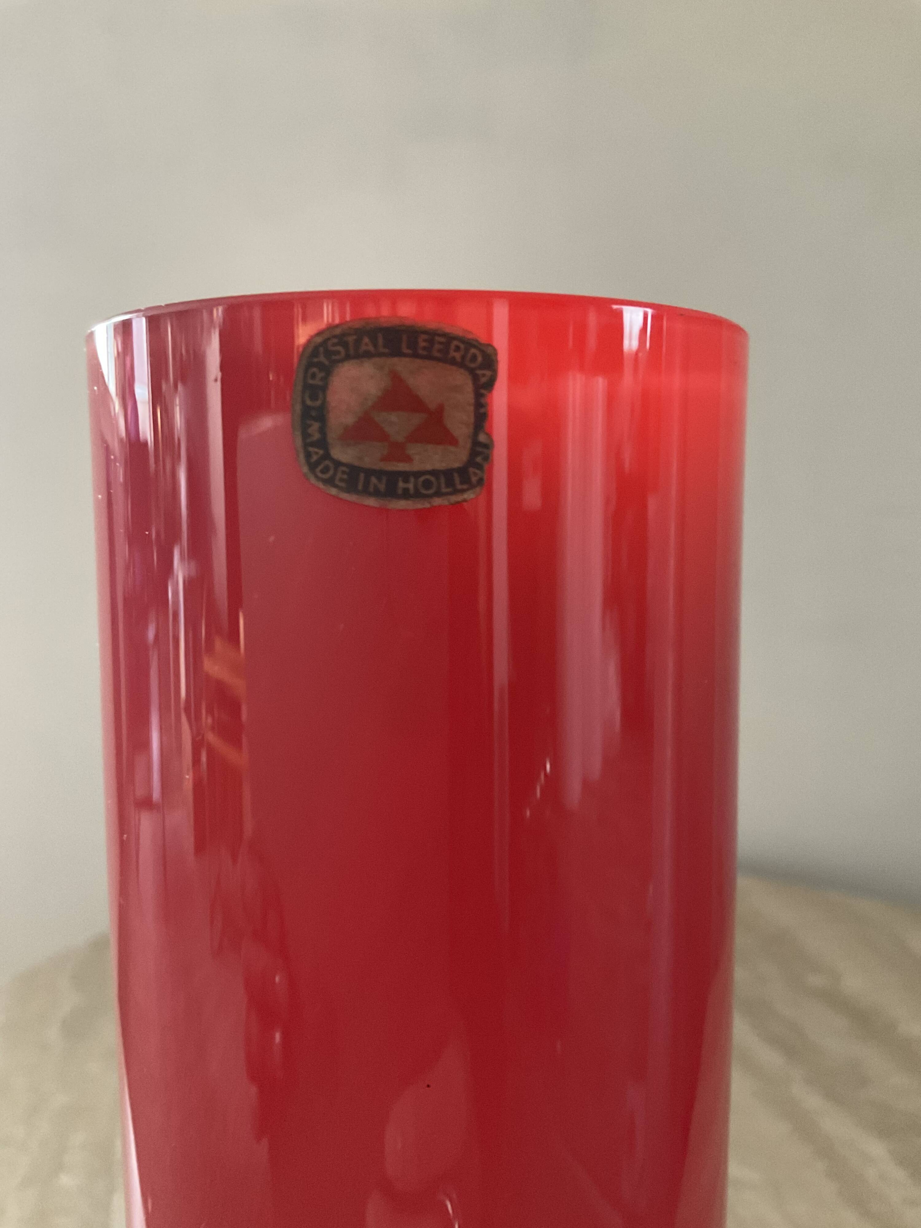 Vintage Leerdam Holland vase from the 60s